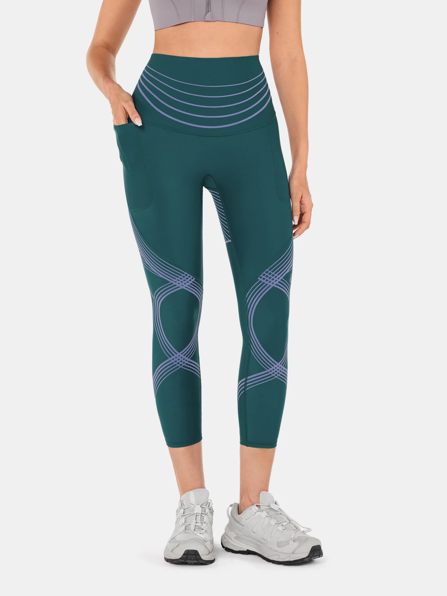Body Sculpt Side Pocket 7/8 Leggings 2.0 (Reversible Wear) - Image 14