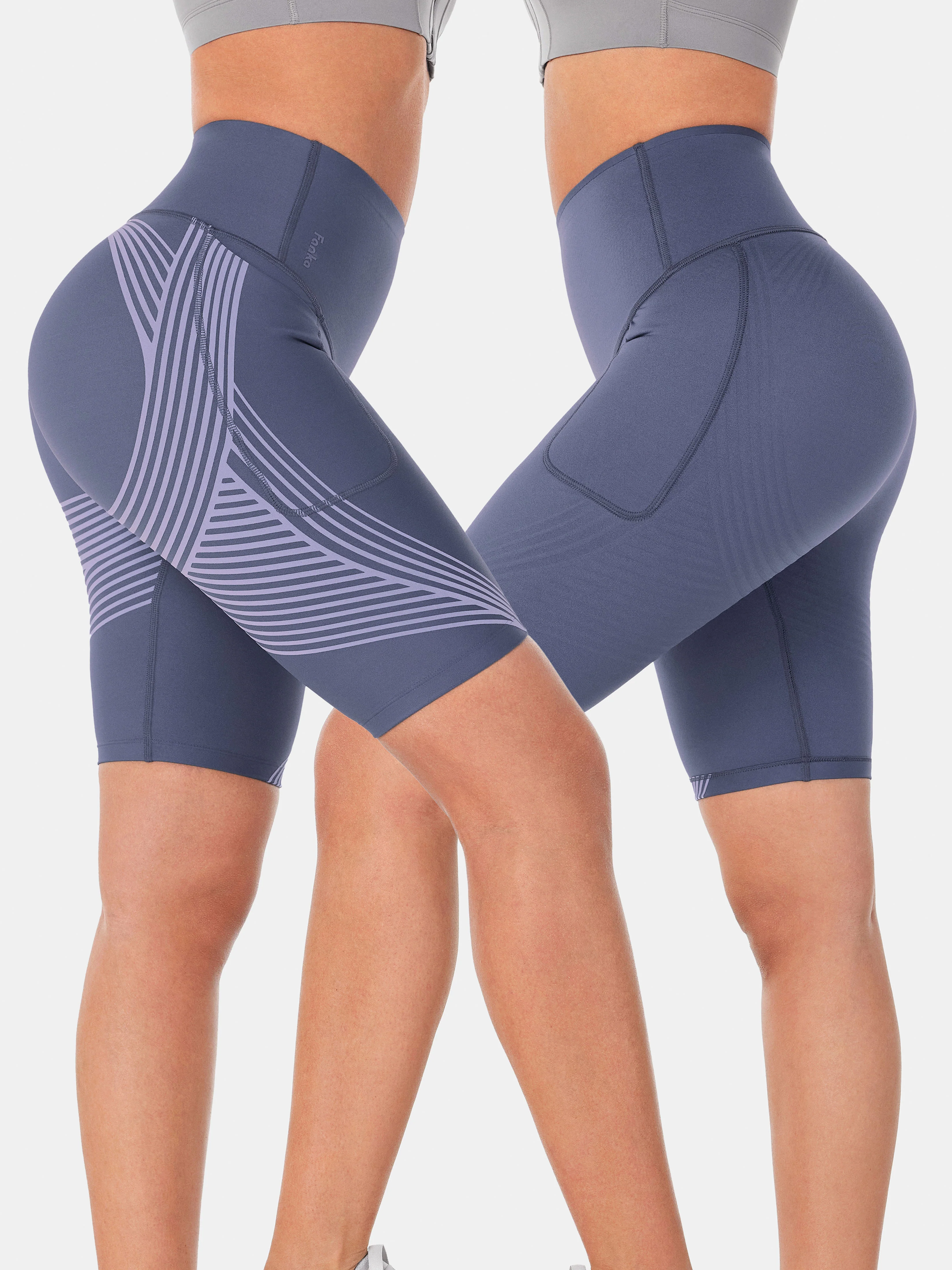 Body Sculpt Side Pocket 9" Biker Shorts (Reversible Wear) - Image 53