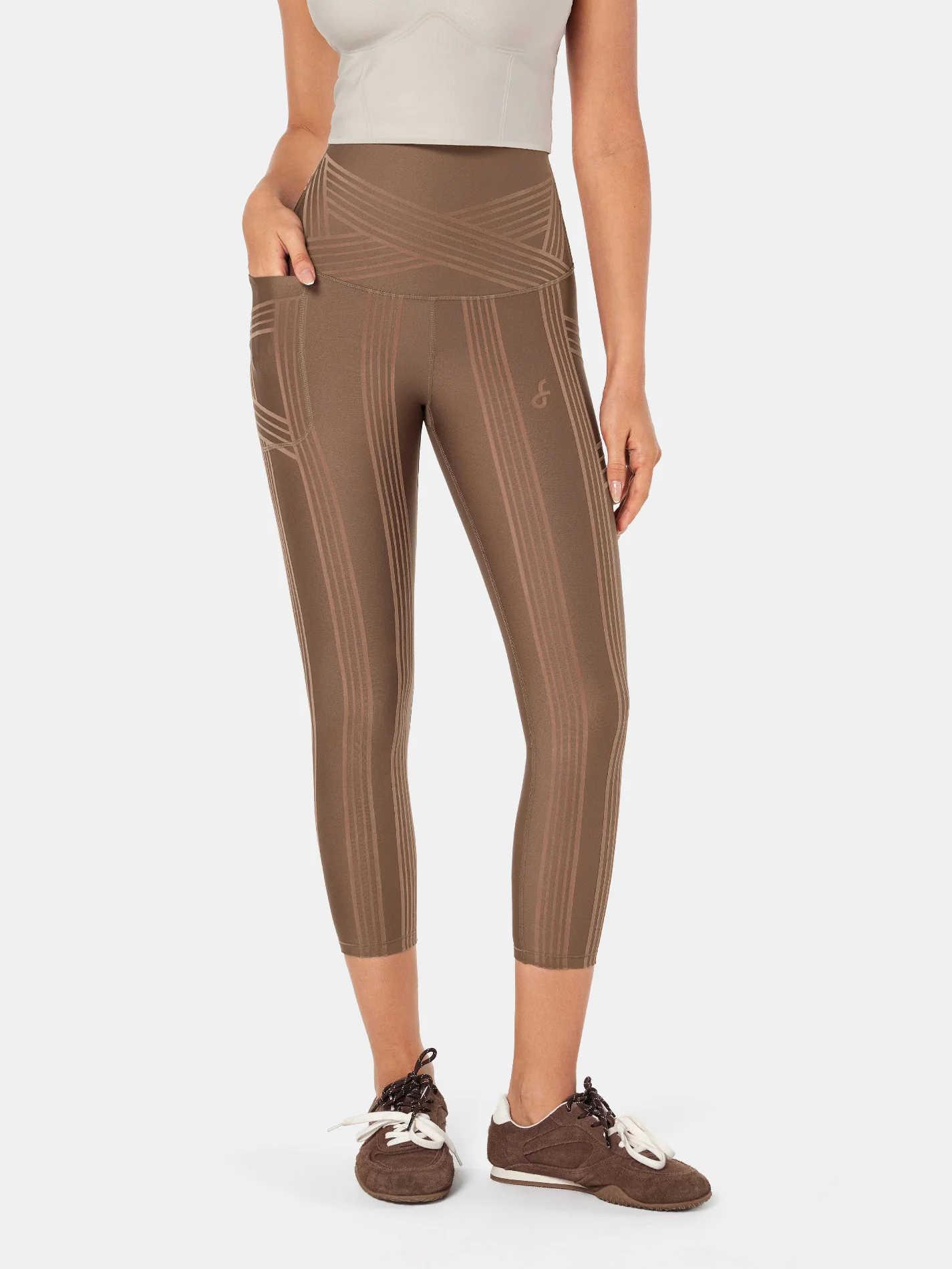 PowerBand Resistance 7/8 Leggings (Reversible Wear) - Image 10